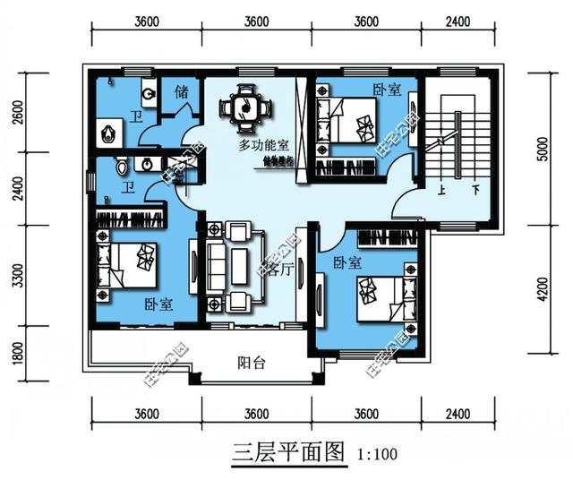 4套自建房戶型，多層多臥室，農(nóng)村兄弟姐妹多也不怕！