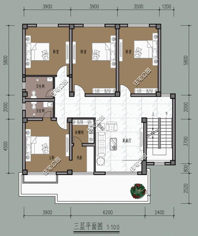 4套自建房戶型，多層多臥室，農(nóng)村兄弟姐妹多也不怕！