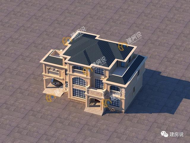 這款帶車庫的三層農(nóng)村別墅，建好成為全村圍觀的焦點