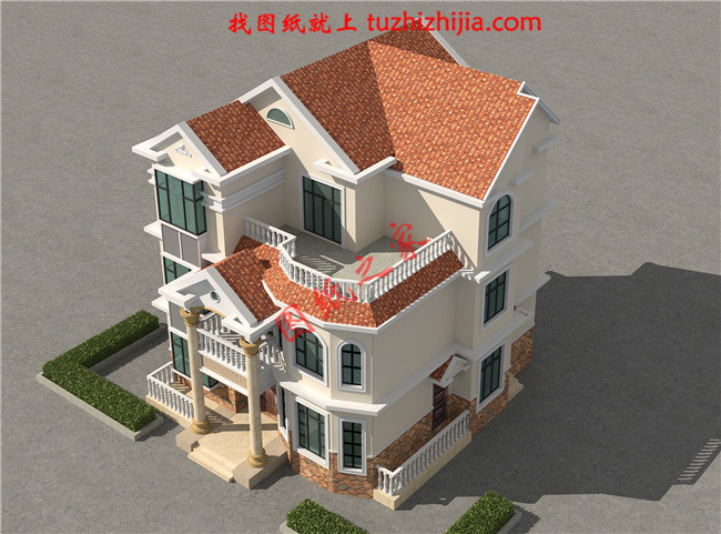 農(nóng)村建房三層小洋樓，樓中樓結(jié)構(gòu)，帶電梯，帶露臺(tái)