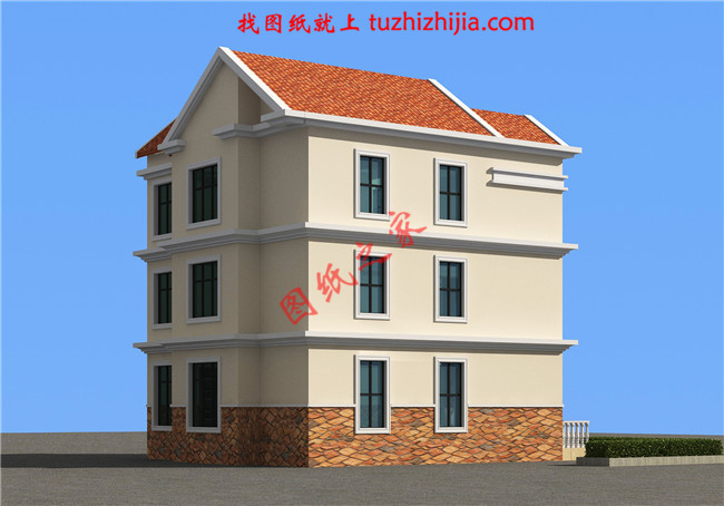 農(nóng)村建房三層小洋樓，樓中樓結(jié)構(gòu)，帶電梯，帶露臺(tái)