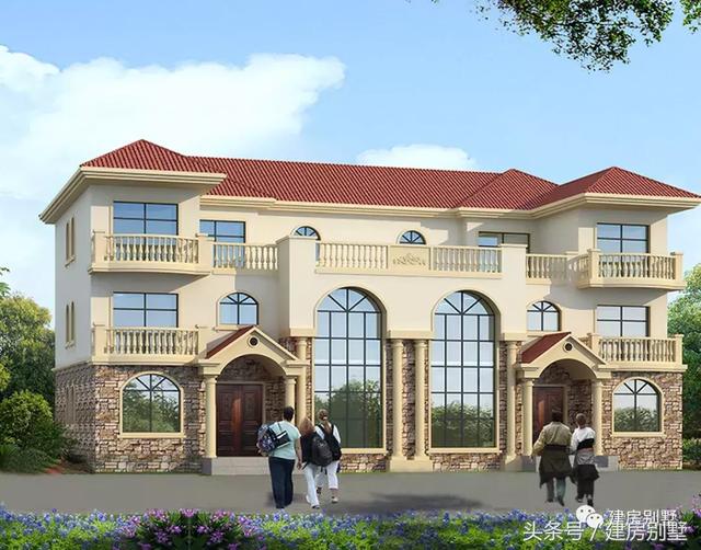 2款外觀氣派的3層雙拼樓房設(shè)計(jì)圖，選對(duì)好戶型不后悔