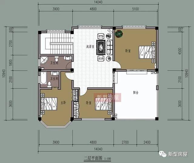4款占地方方正正的時(shí)尚漂亮農(nóng)村別墅戶型圖，中國(guó)人還是喜歡方正