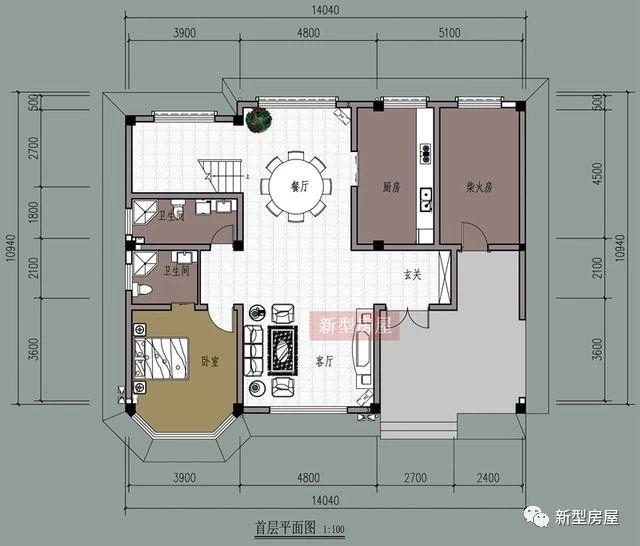 4款占地方方正正的時(shí)尚漂亮農(nóng)村別墅戶型圖，中國(guó)人還是喜歡方正