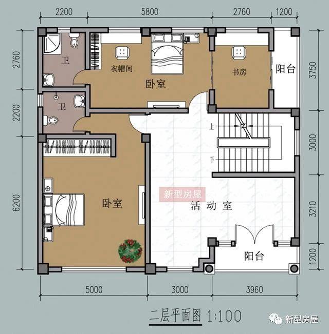 4款占地方方正正的時(shí)尚漂亮農(nóng)村別墅戶型圖，中國(guó)人還是喜歡方正