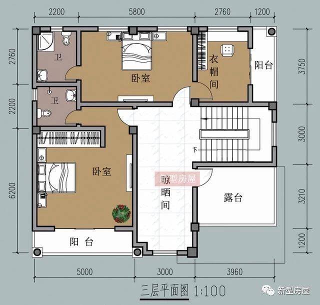 4款占地方方正正的時(shí)尚漂亮農(nóng)村別墅戶型圖，中國(guó)人還是喜歡方正