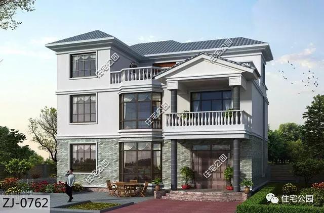 13X12米三層樓房別墅方案圖，新中式風(fēng)格