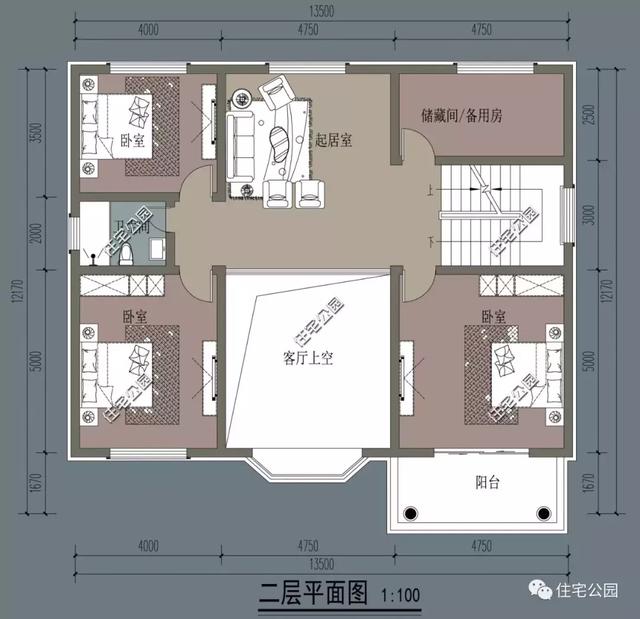 13X12米三層樓房別墅方案圖，新中式風(fēng)格