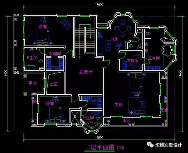 18x14米歐式兩層別墅豪宅圖，小編就喜歡這種風(fēng)格