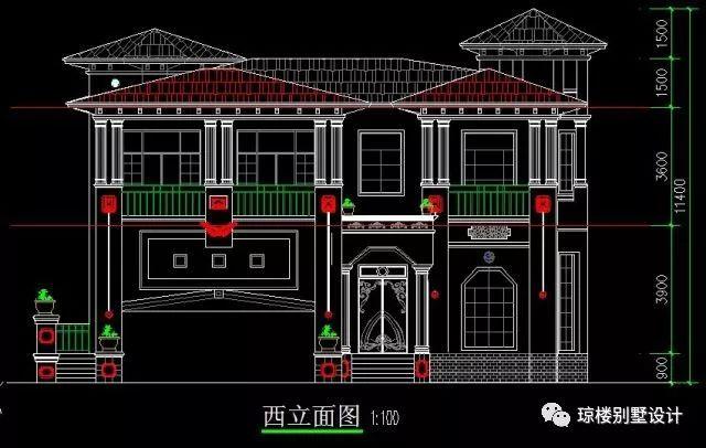 18x14米歐式兩層別墅豪宅圖，小編就喜歡這種風(fēng)格