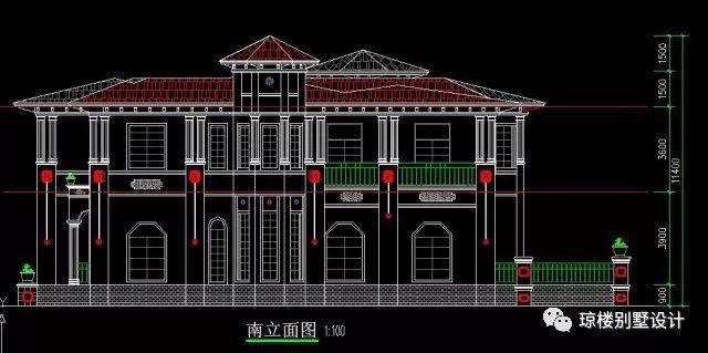 18x14米歐式兩層別墅豪宅圖，小編就喜歡這種風(fēng)格