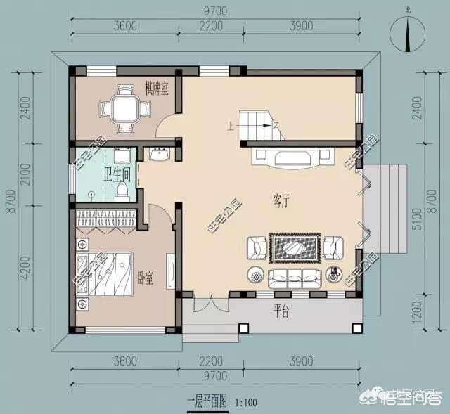 面寬和進(jìn)深都是9.5米的農(nóng)村自建房如何設(shè)計(jì)圖紙？