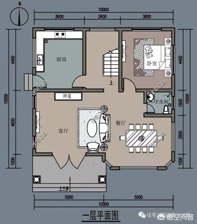 面寬和進(jìn)深都是9.5米的農(nóng)村自建房如何設(shè)計(jì)圖紙？