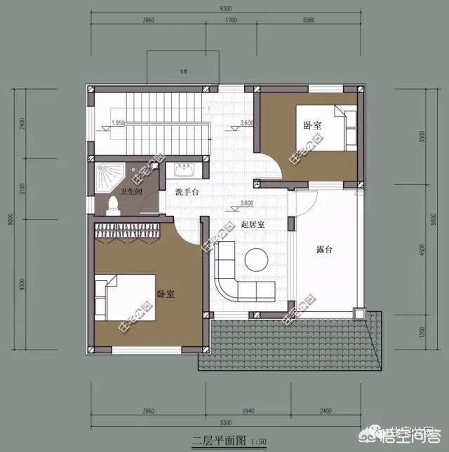 面寬和進(jìn)深都是9.5米的農(nóng)村自建房如何設(shè)計(jì)圖紙？