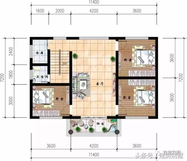 8套面寬11米左右的農(nóng)村小樓圖，這種開間最受歡迎
