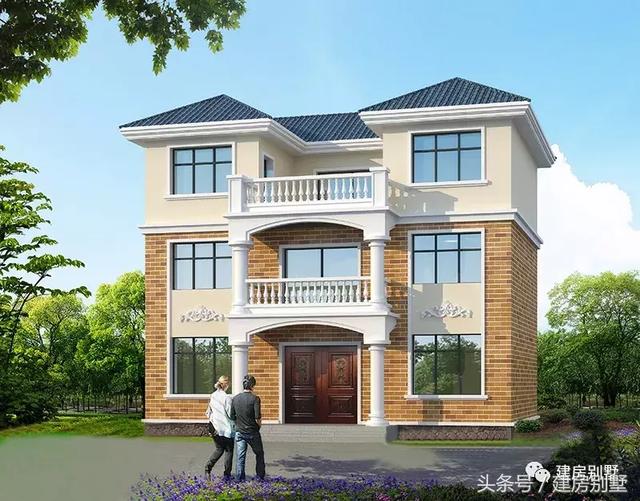 8套面寬11米左右的農(nóng)村小樓圖，這種開間最受歡迎