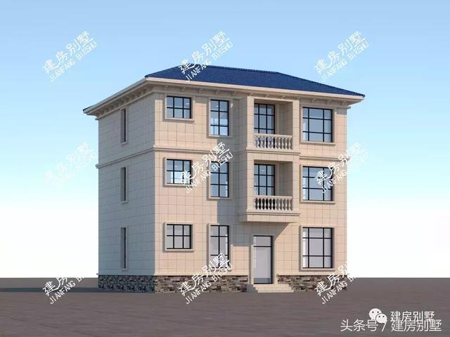 帶套間的三層別墅設(shè)計(jì)方案圖，造型氣派戶型通透