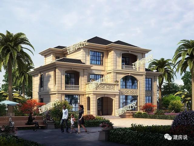 幾十款氣派美觀的別墅外觀效果圖設(shè)計(jì)，隨便建一棟都不白活