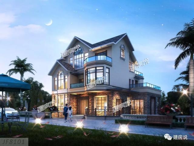 幾十款氣派美觀的別墅外觀效果圖設(shè)計(jì)，隨便建一棟都不白活