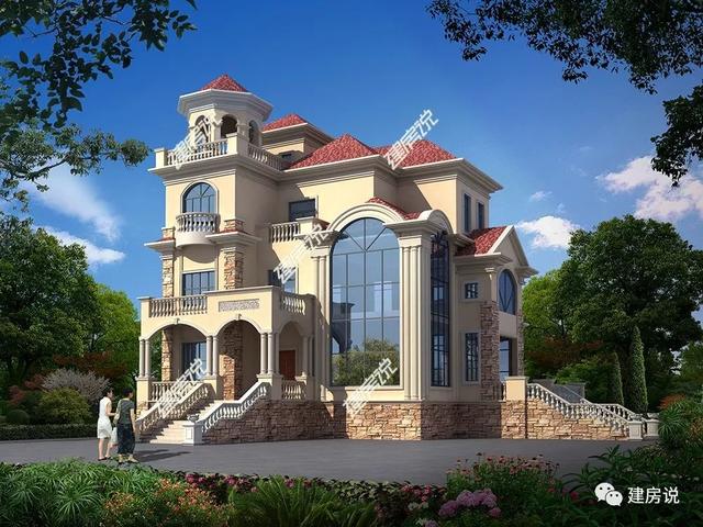 幾十款氣派美觀的別墅外觀效果圖設(shè)計(jì)，隨便建一棟都不白活