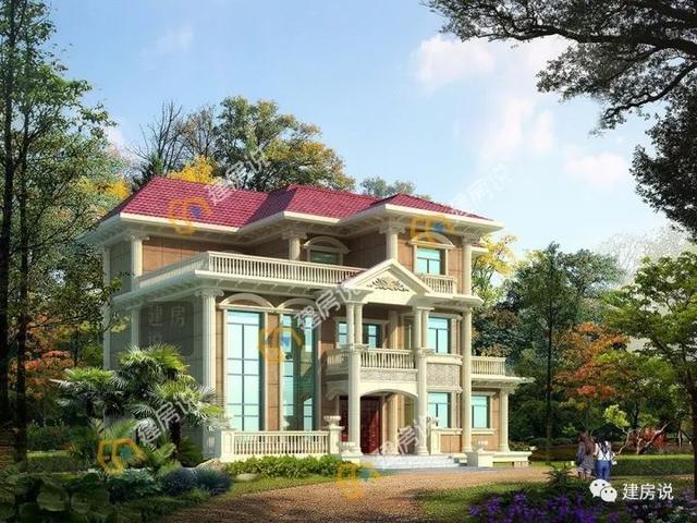 幾十款氣派美觀的別墅外觀效果圖設(shè)計(jì)，隨便建一棟都不白活