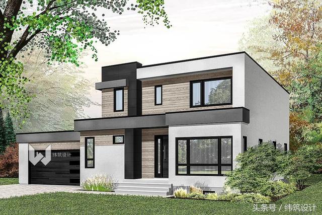 2款平屋頂盒子自建房設(shè)計圖，誰還敢說平屋頂丑