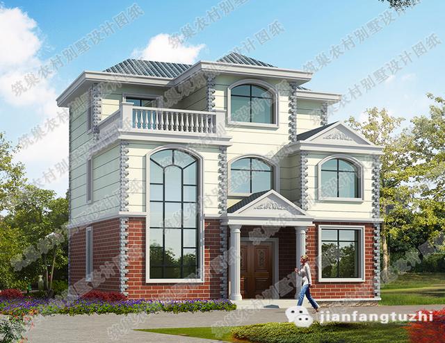 12×10米30萬(wàn)2廳6室?guī)梦萁?jīng)典實(shí)用三層自建房全套施工