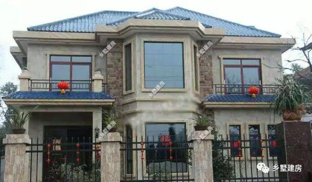 12X11米農(nóng)村二層小別墅設(shè)計(jì)方案圖，5臥室，附建成的圖