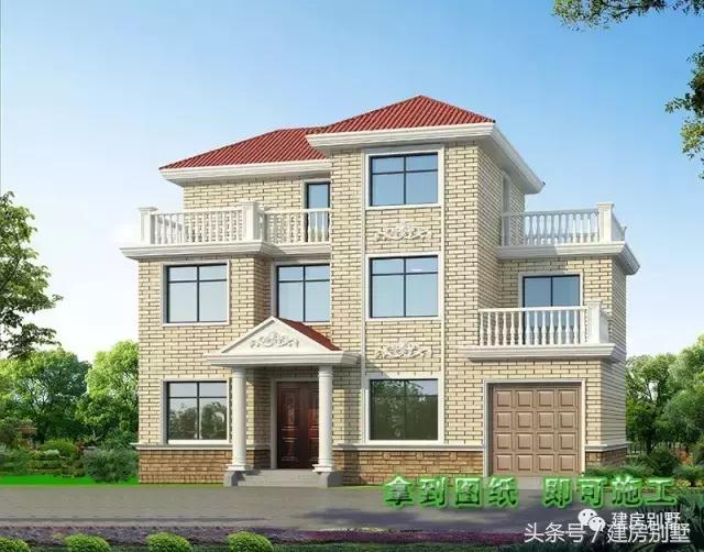 14×8米三層農(nóng)村別墅，朋友圈里都說這是實(shí)用戶型