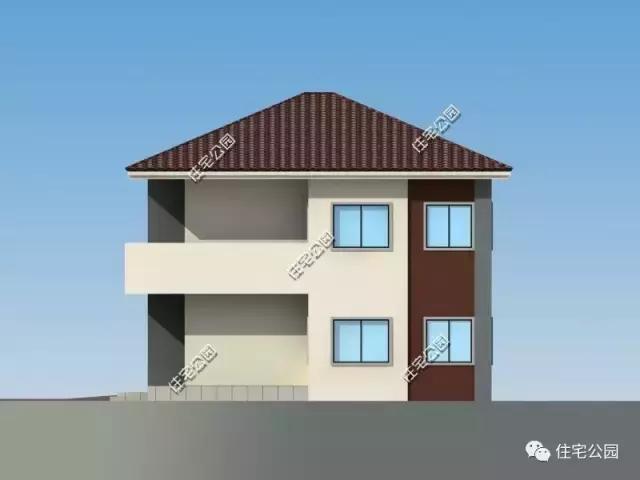 16X12米農(nóng)村別墅，造型簡(jiǎn)潔，室內(nèi)劃分清晰，私密獨(dú)立！