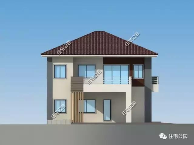 16X12米農(nóng)村別墅，造型簡(jiǎn)潔，室內(nèi)劃分清晰，私密獨(dú)立！