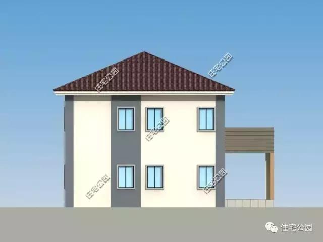 16X12米農(nóng)村別墅，造型簡(jiǎn)潔，室內(nèi)劃分清晰，私密獨(dú)立！