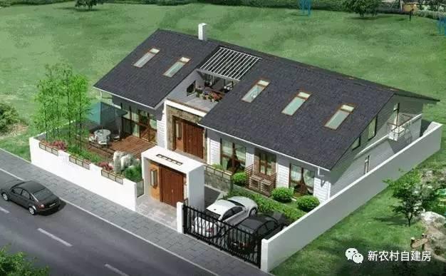 2套一層半農(nóng)村平房設(shè)計(jì)，第2套布局功能最全