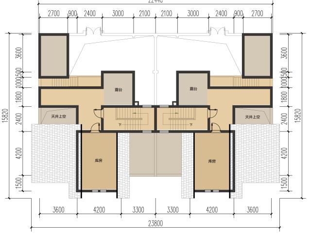 二層帶閣樓雙拼民居，來看看后院的禽舍怎么布置的吧！