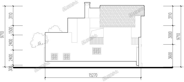 二層帶閣樓雙拼民居，來看看后院的禽舍怎么布置的吧！