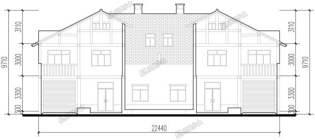 二層帶閣樓雙拼民居，來看看后院的禽舍怎么布置的吧！