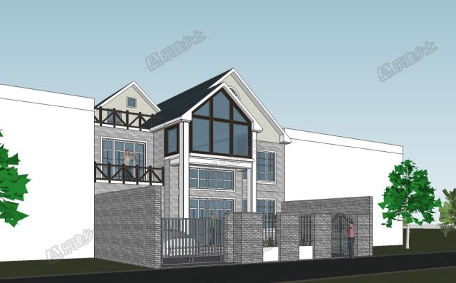 二層美式鄉(xiāng)村自建房設(shè)計(jì)，地下室+閣樓豐富住宅功能