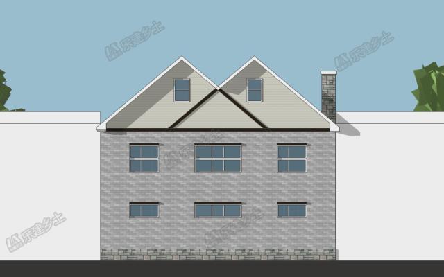 二層美式鄉(xiāng)村自建房設(shè)計(jì)，地下室+閣樓豐富住宅功能