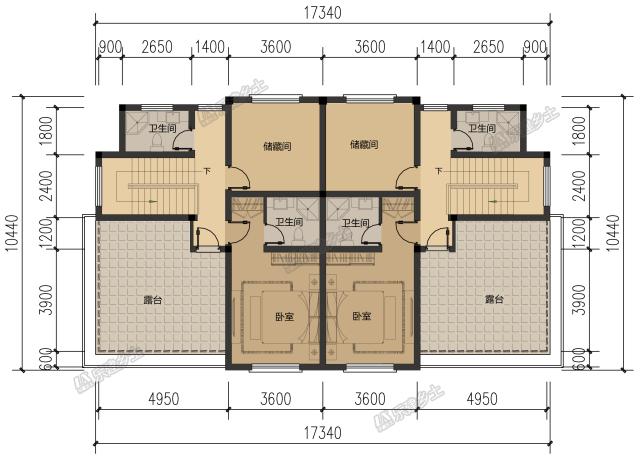 17x11米四層雙拼民宅，設(shè)計(jì)實(shí)用又劃算！