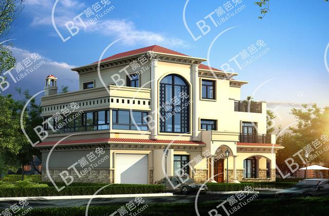 鄉(xiāng)村自建三層別墅19米X11米，堂屋、車庫、旋轉(zhuǎn)樓梯任你選！