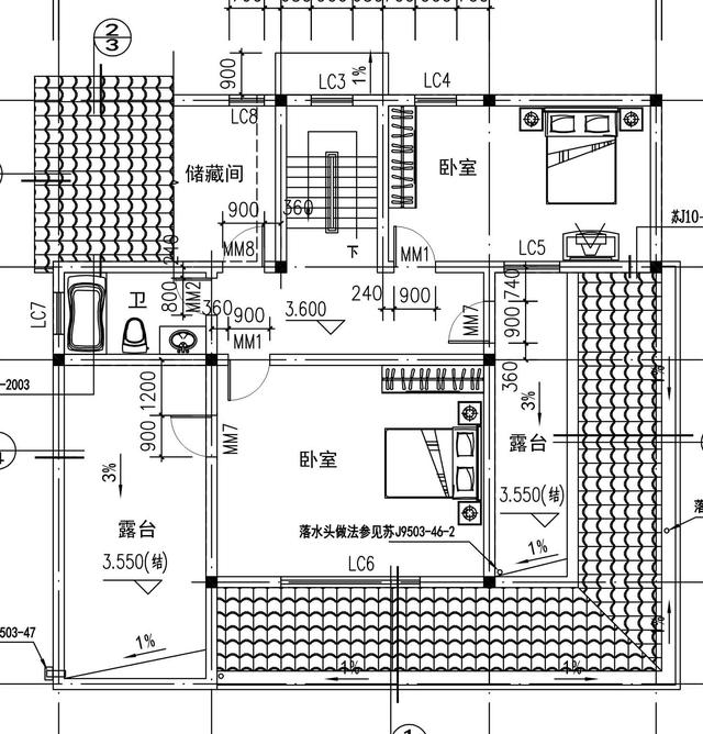 免費(fèi)送！新農(nóng)村自建別墅全套施工圖紙，兩層13.1X12.8米