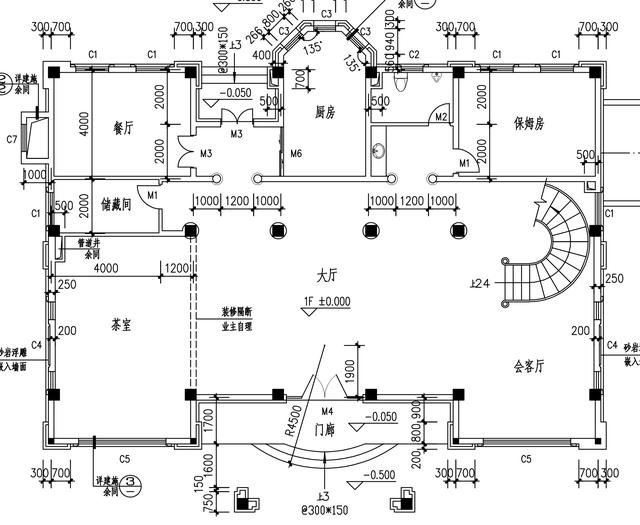 農(nóng)村自四層建豪宅別墅！含地下室加個(gè)觀光電梯更完美！全套圖紙！