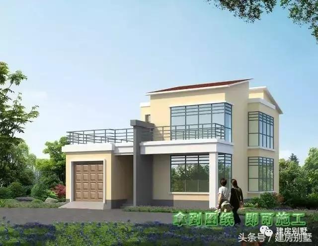 11.6×13.9米二層農(nóng)村別墅，毛坯造價僅22萬帶車庫