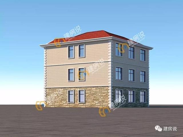 11.9x12.3米三層農(nóng)村別墅，城里人想住都住不上