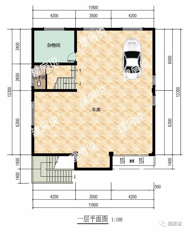 11.9x12.3米三層農(nóng)村別墅，城里人想住都住不上