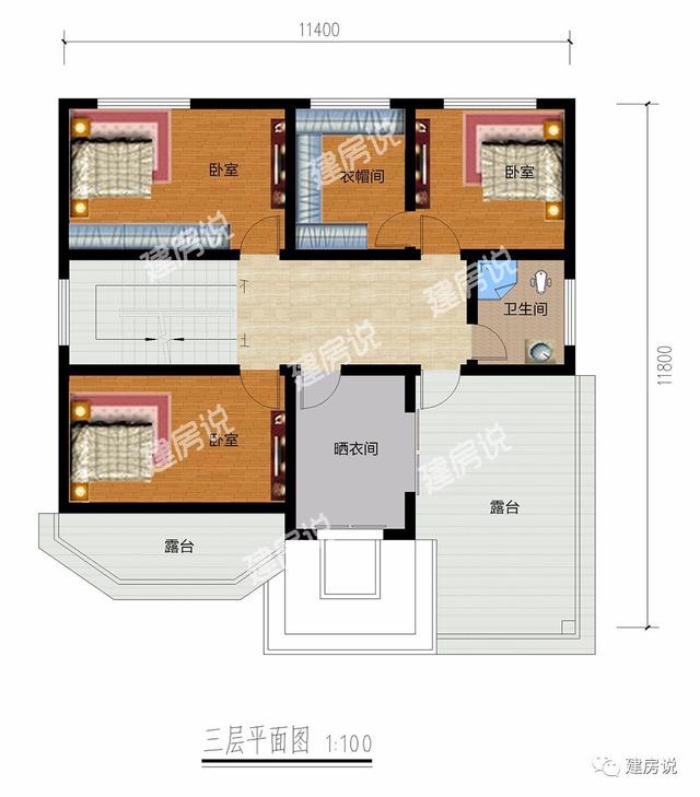 帶書房三層農(nóng)村別墅，回鄉(xiāng)蓋一棟讓城里人也羨慕羨慕