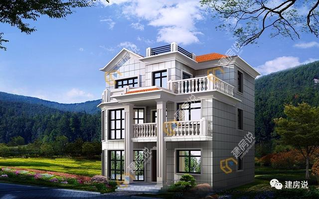 帶書房三層農(nóng)村別墅，回鄉(xiāng)蓋一棟讓城里人也羨慕羨慕