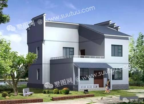 新農(nóng)村二層徽派風(fēng)格小別墅，建成絕對是一道亮點(diǎn)～