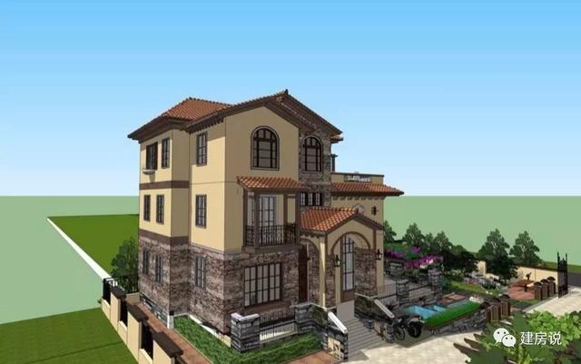 蘇州網(wǎng)友曬三層農(nóng)村別墅，帶洋氣花園很有格局