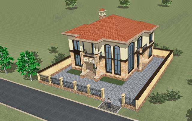 建一個(gè)這樣的二層歐式別墅，造價(jià)不高，里子面子全有啦！